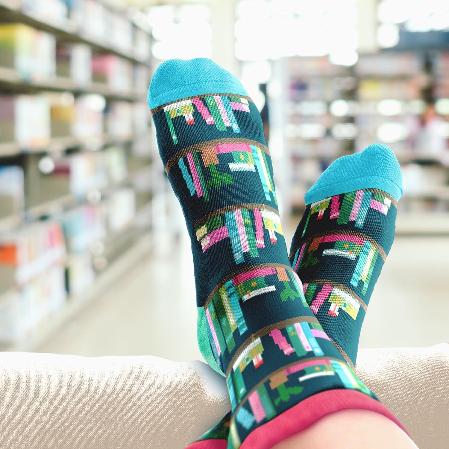 1775156400_126_Reading-Socks-for-Women-Book-Lover-Gift Reading Socks for Women - Book Lover Gift