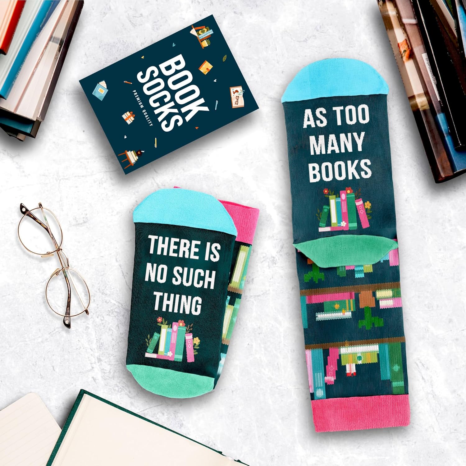 1775156403_989_Reading-Socks-for-Women-Book-Lover-Gift Reading Socks for Women - Book Lover Gift