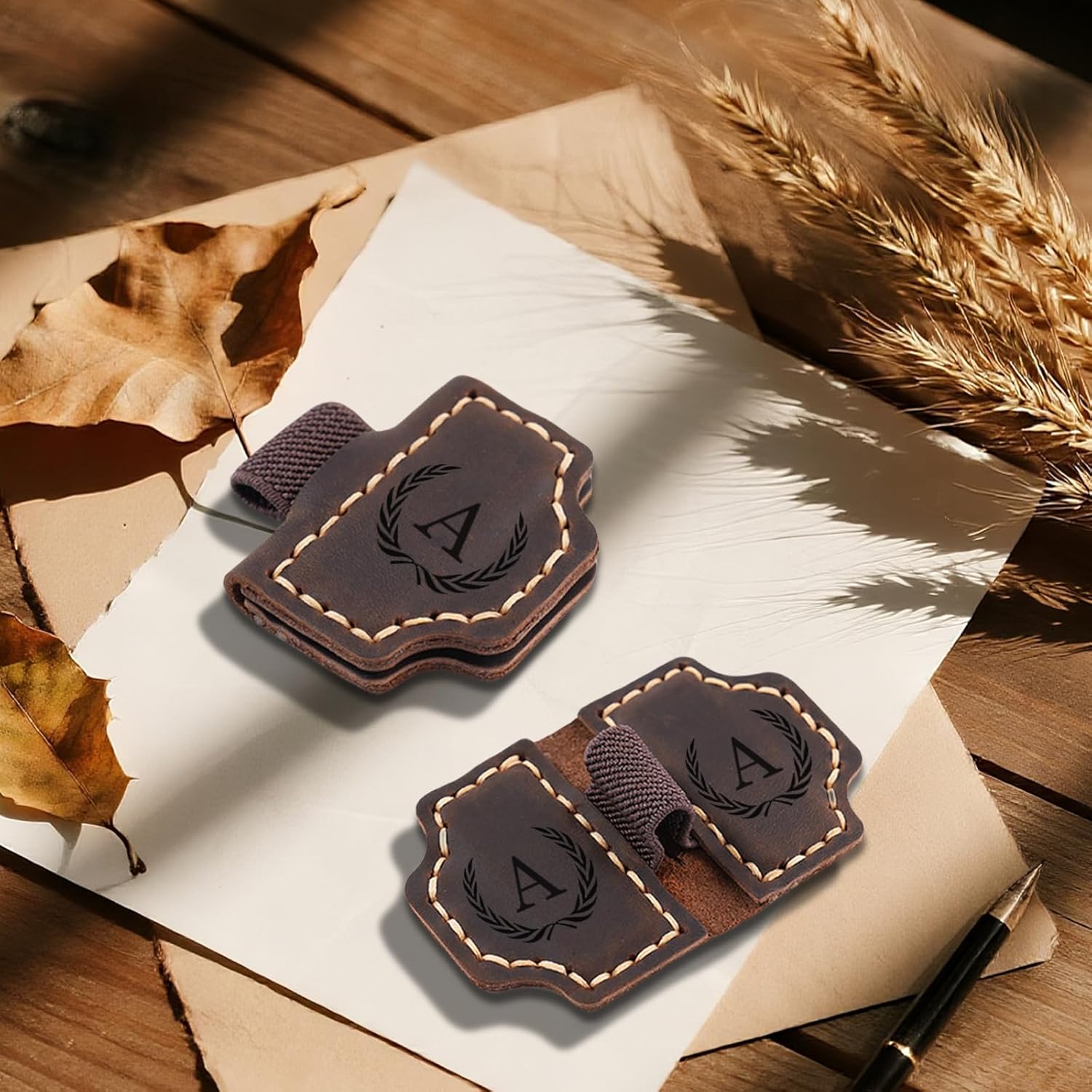 1775243205_638_Custom-Magnetic-Leather-Bookmark-with-Pen-Holder Custom Magnetic Leather Bookmark with Pen Holder