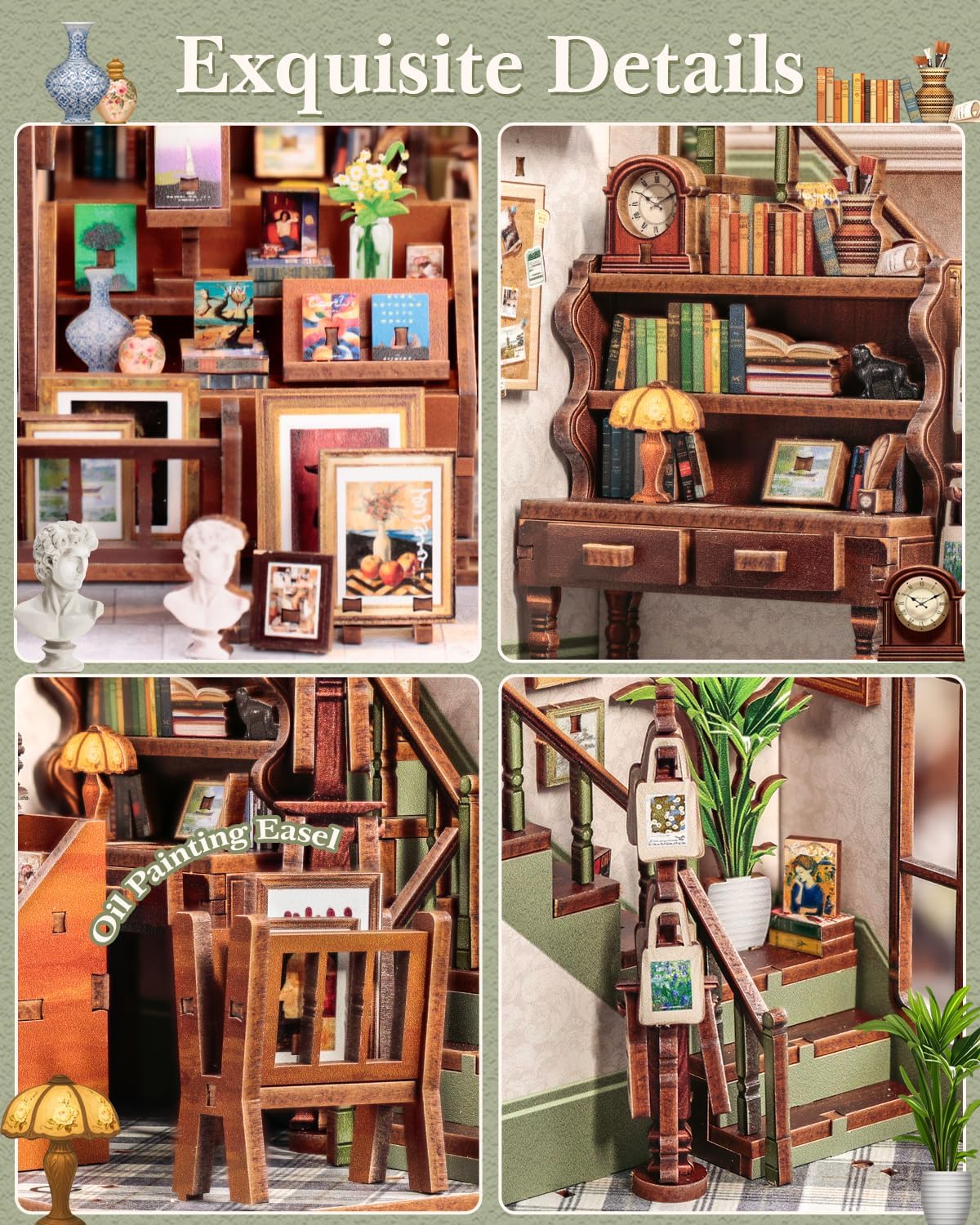 1775329985_176_CUTEBEE-Book-Nook-Kit-DIY-Miniature-Dollhouse CUTEBEE Book Nook Kit: DIY Miniature Dollhouse